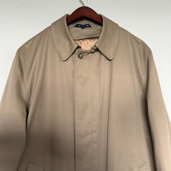 Vintage Chaps Ralph Lauren Trench Coat Large Thinsulate Lining Quiet Luxury Fall - Picture 8 of 15